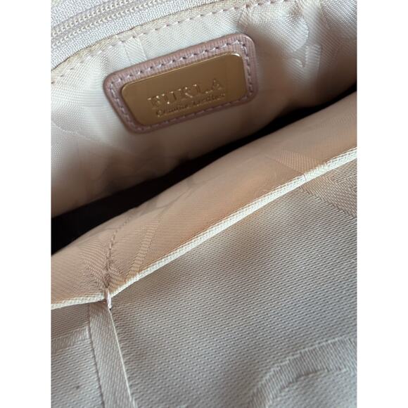 Furla Agata Medium Saffiano Leather Satchel with Strap Light Pink - Picture 11 of 16